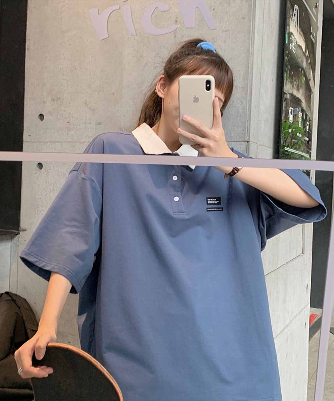 DEVICE select ミニロゴ　ポロシャツ ポロネック Tシャツ メンズ レディース ユニセックス