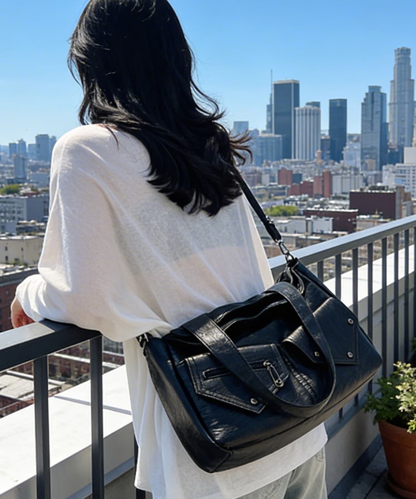 【 DEVICE select 】 ヴィンテージライク フェイクレザー トートバッグ 韓国ファッション 2way ショルダーバッグ 大容量 Y2K ストリート レディース TA1277