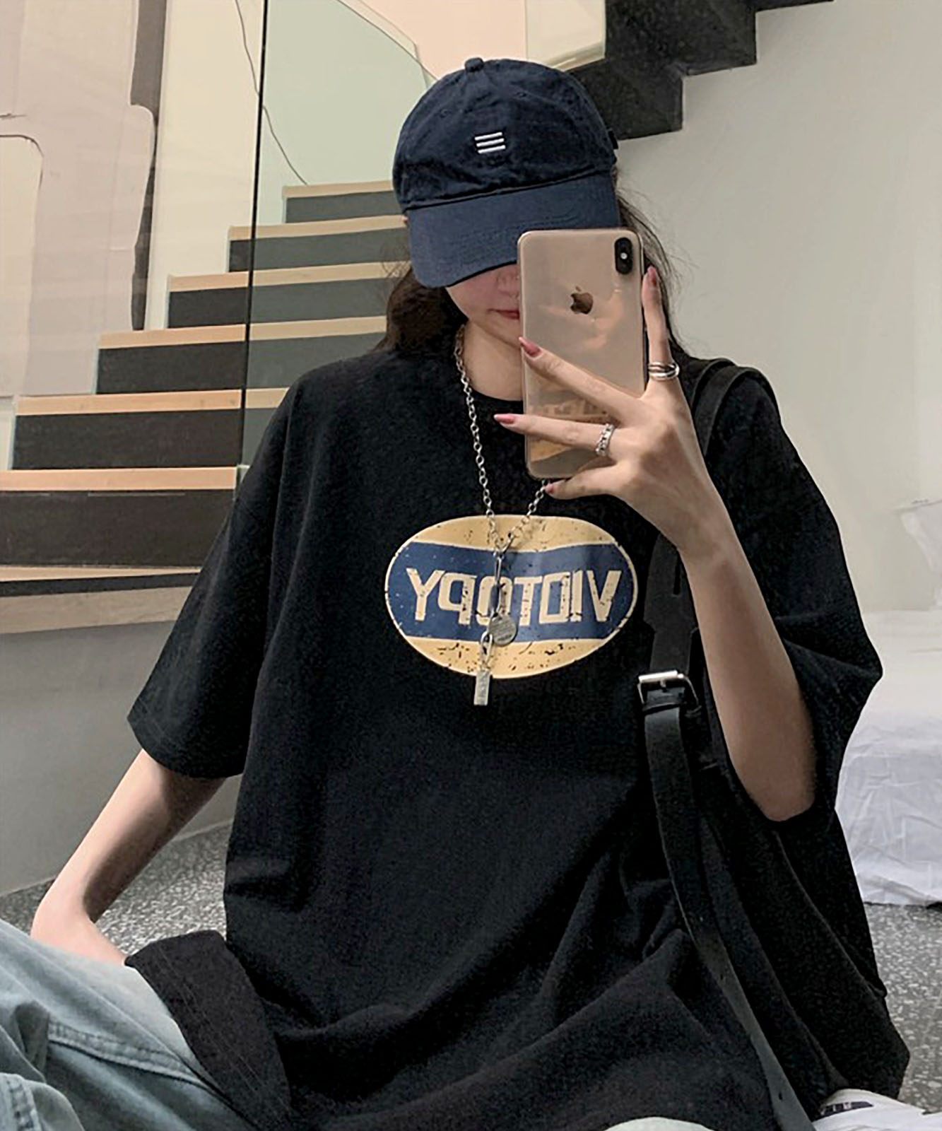 DEVICE select ビッグシルエット プリントTシャツ メンズ レディース