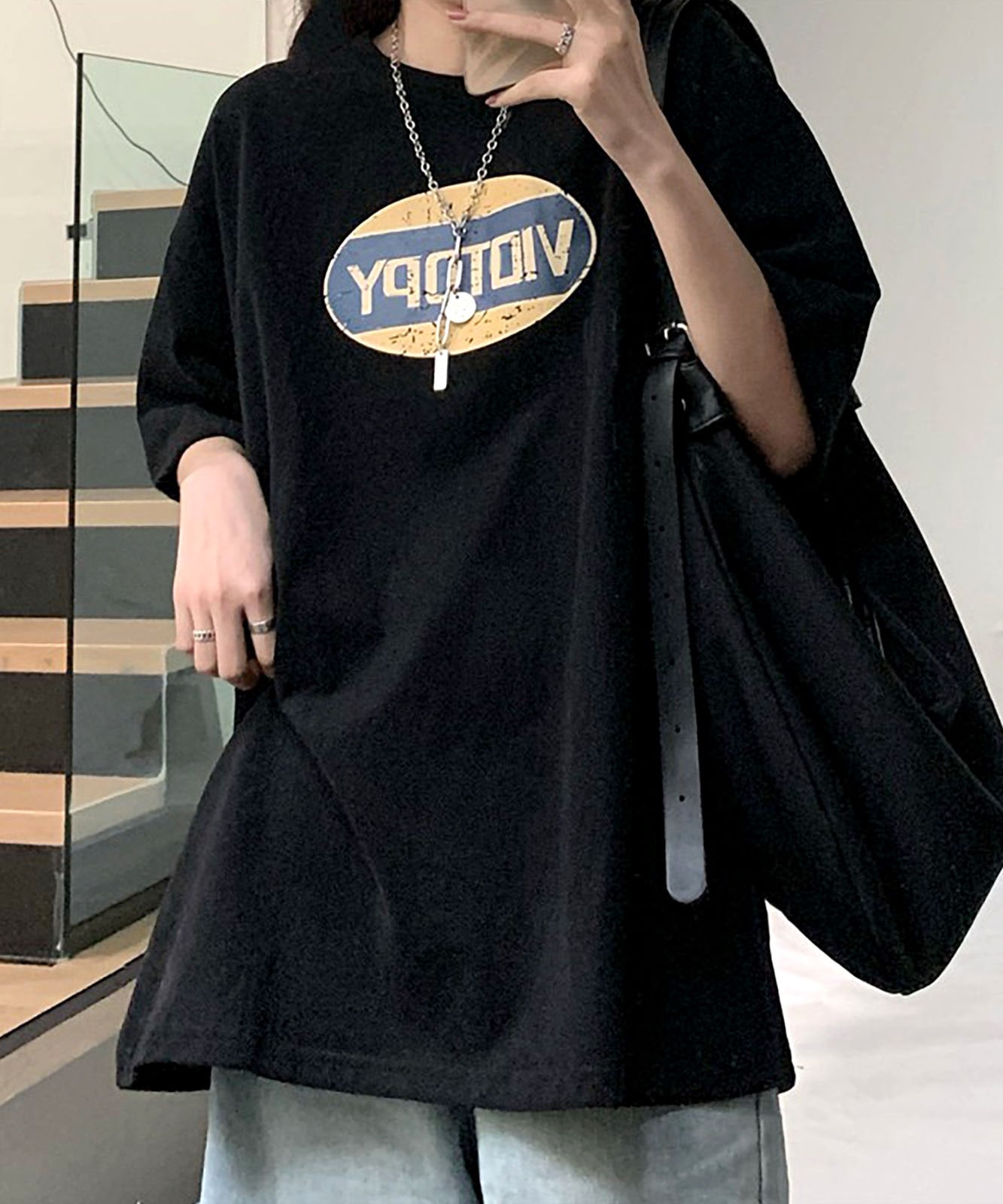 DEVICE select ビッグシルエット プリントTシャツ メンズ レディース
