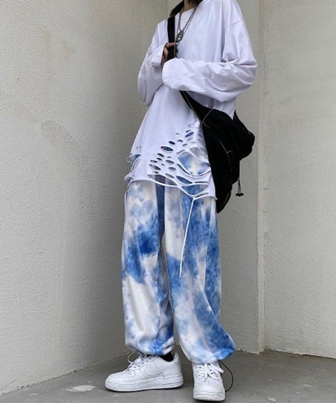 DEVICE select タイダイ柄 リラックスルーズパンツ メンズ レディース