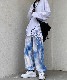 DEVICE select タイダイ柄 リラックスルーズパンツ メンズ レディース