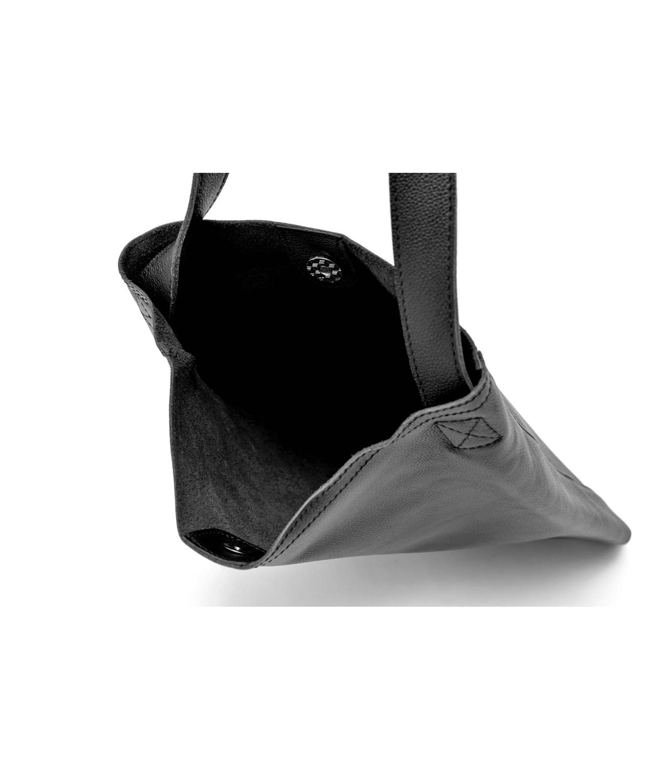 DEVICE＋　 カウレザー オリジナルロゴ ショルダーバッグ 