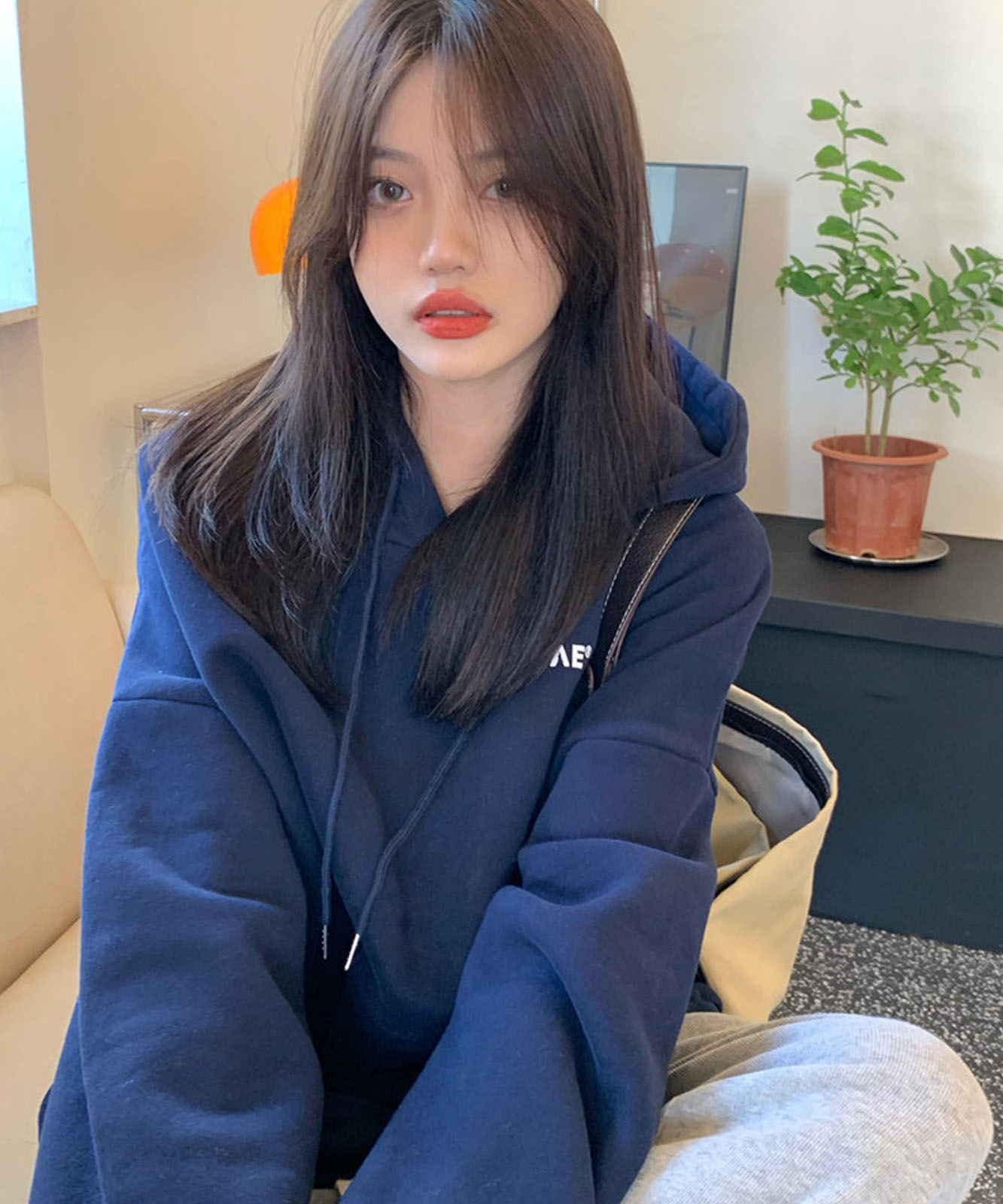 DEVICE select フロント ミニロゴ プルオーバー パーカー メンズ レディース ユニセックス