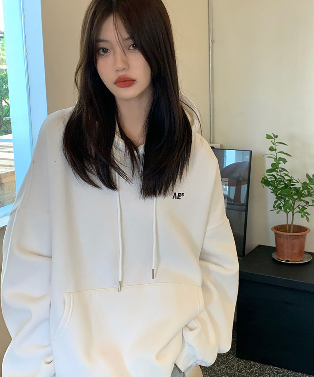 DEVICE select フロント ミニロゴ プルオーバー パーカー メンズ レディース ユニセックス