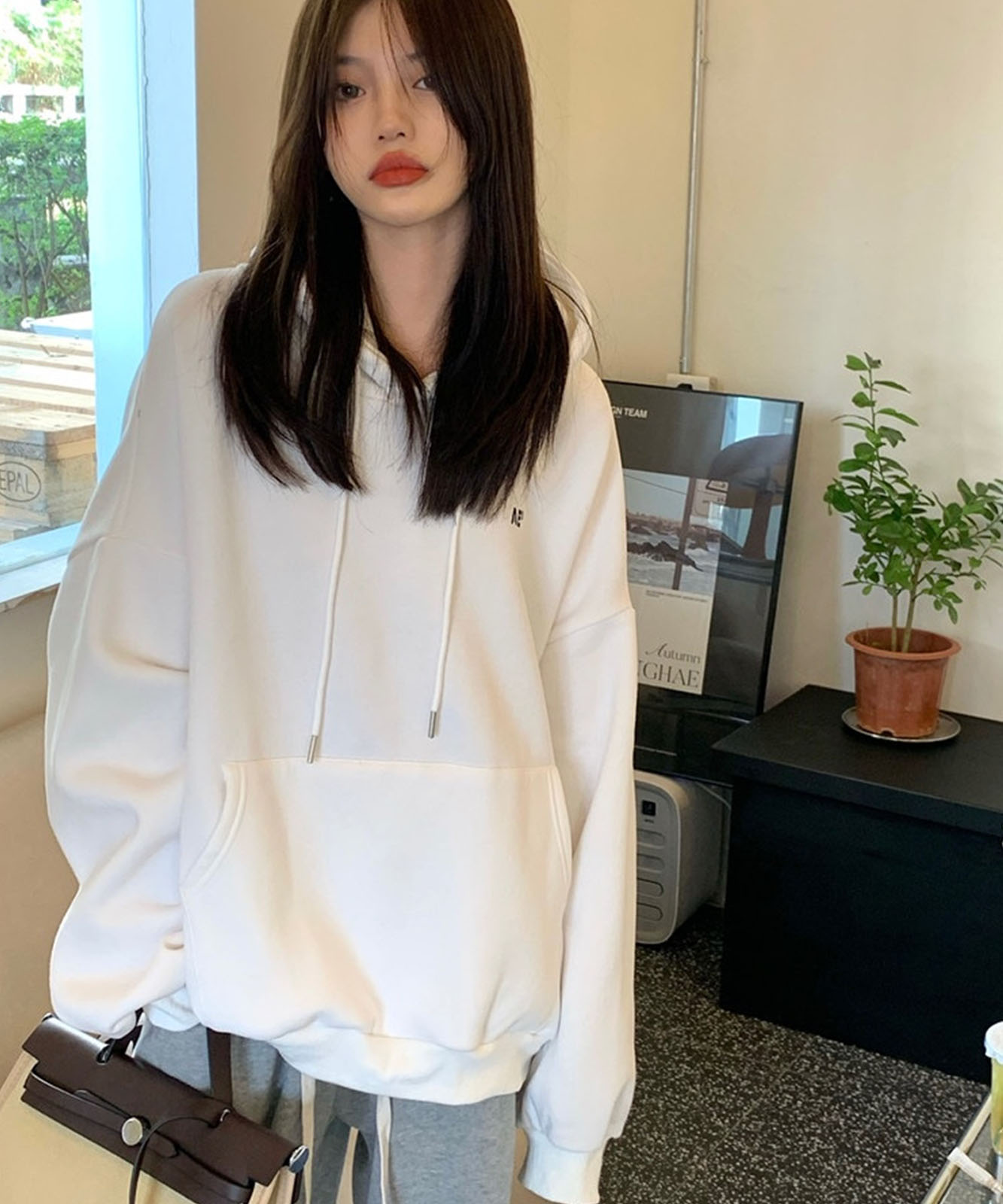 DEVICE select フロント ミニロゴ プルオーバー パーカー メンズ レディース ユニセックス