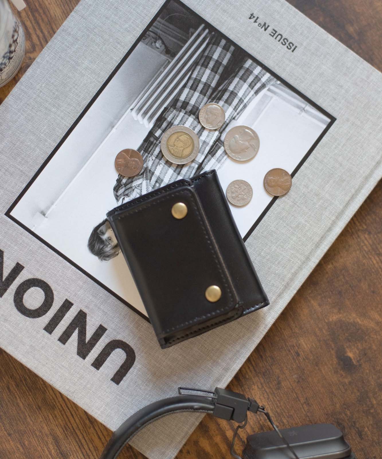 Rename 】 本革 3つ折り コンパクト ミニ財布 メンズ レディース ユニ