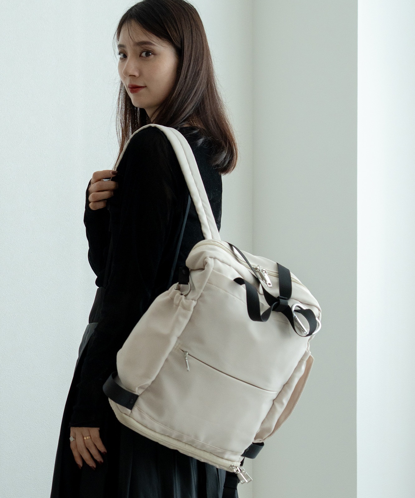 【REAIMER】 4way ペアレンツバッグ マザーズバッグ リュック トート ショルダーバッグ サコッシュ付き 軽量 撥水 大容量 男女兼用 MRN25088 メンズ レディース ユニセックス おしゃれ 通学 通勤 韓国ストリート Y2K シティボーイ MRN25088