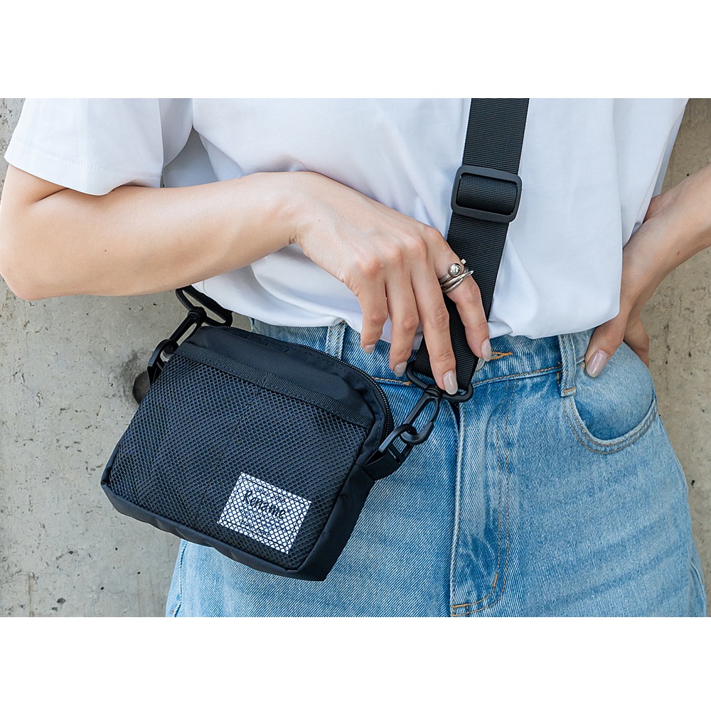 ショルダーバッグ・ポシェット 25SS Drop Small Shoulder Bag Rename メッシュポケット ナイロン ミニショルダーバッグ メンズ