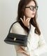 【 DEVICE select 】 ハンドバッグ レディース 横長 ワンハンドル 小さめ 黒 自立 ミニマル ボックスバッグ フォーマル 結婚式 入学式 2WAY ショルダー ZHG26020
