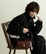 【 DEVICE select 】 ハンドバッグ レディース 横長 ワンハンドル 小さめ 黒 自立 ミニマル ボックスバッグ フォーマル 結婚式 入学式 2WAY ショルダー ZHG26020