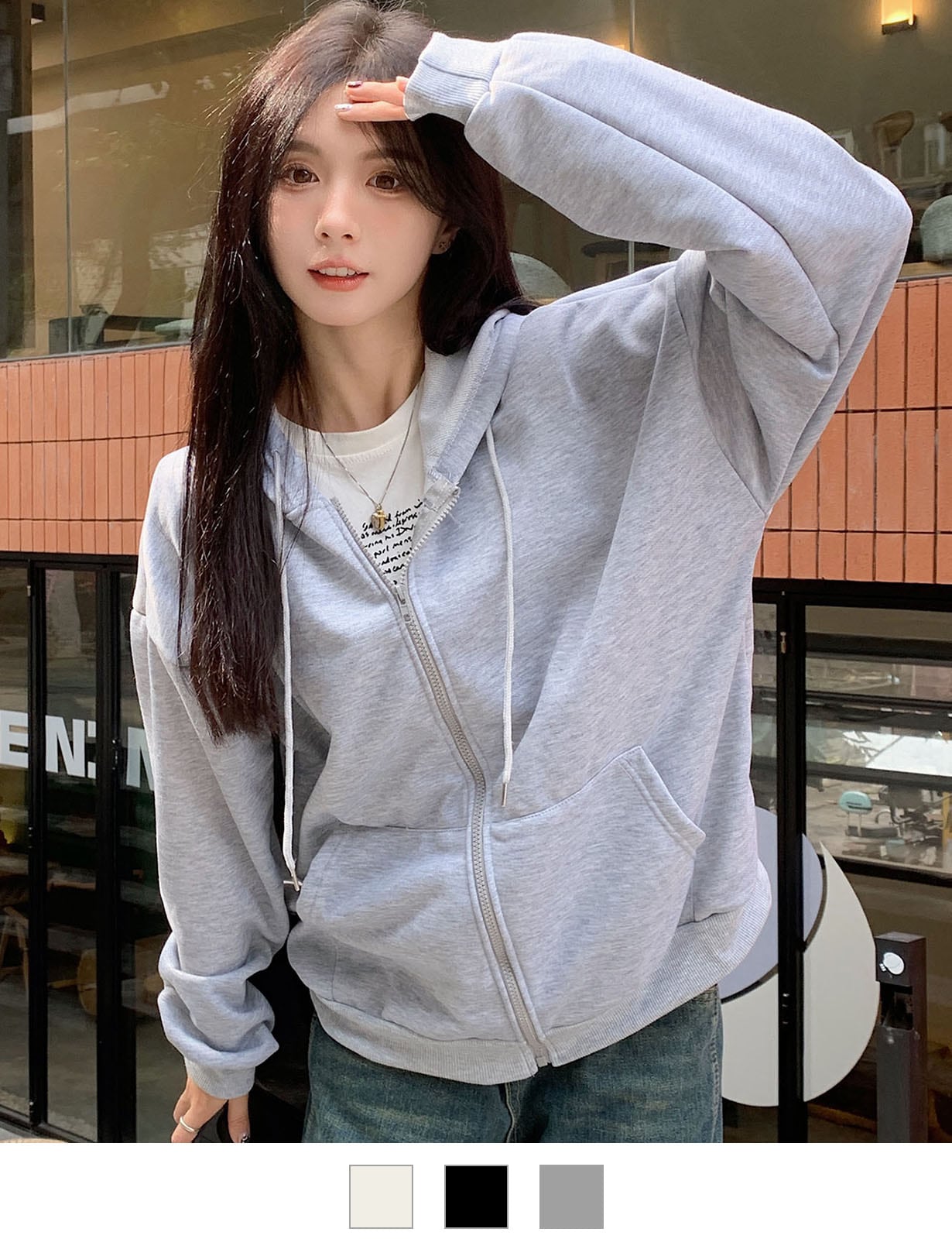 【 DEVICE select 】ボリュームスリーブ オーバーサイズ パーカー メンズ レディース ユニセックス TA423P