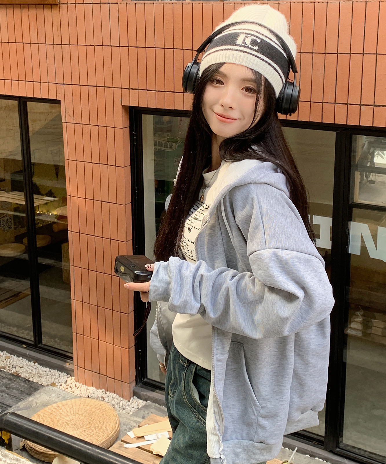 【 DEVICE select 】ボリュームスリーブ オーバーサイズ パーカー メンズ レディース ユニセックス TA423P