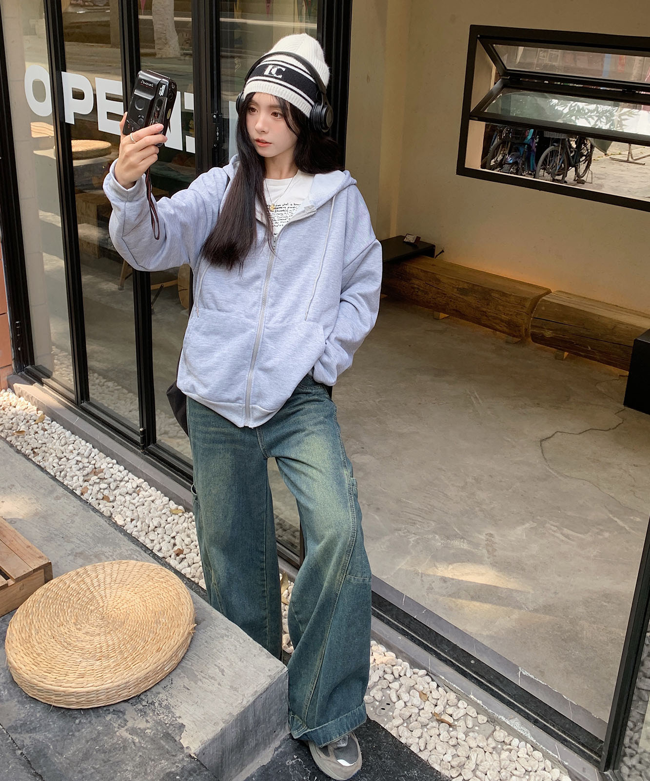 【 DEVICE select 】ボリュームスリーブ オーバーサイズ パーカー メンズ レディース ユニセックス TA423P