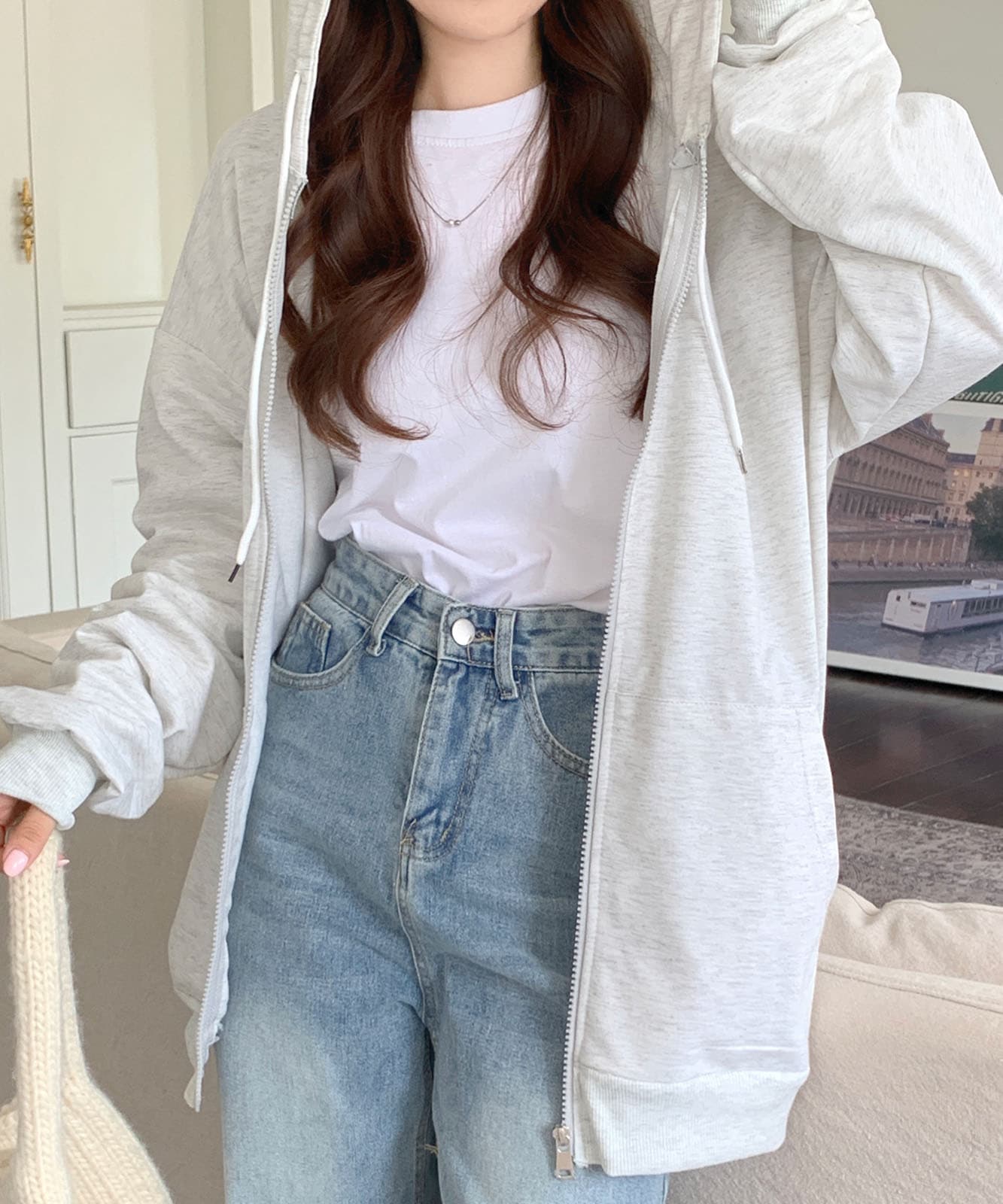 【 DEVICE select 】ボリュームスリーブ オーバーサイズ パーカー メンズ レディース ユニセックス TA423P