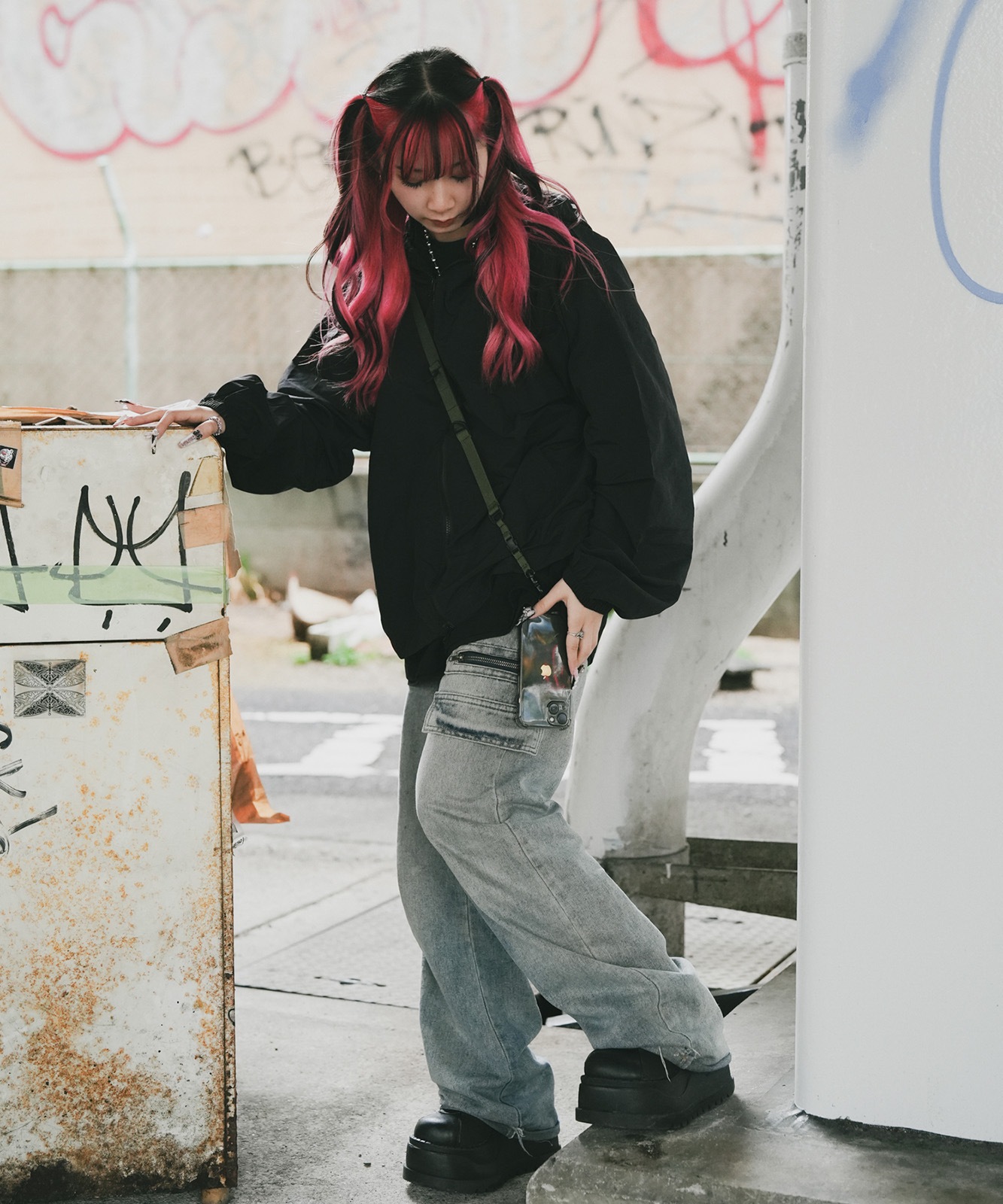 DEVICE＋ WEBBING MULTI GEAR STRAP ギアストラップ スマホショルダー ノームコア ゴープコア クロスボディストラップ メンズ レディース ユニセックス