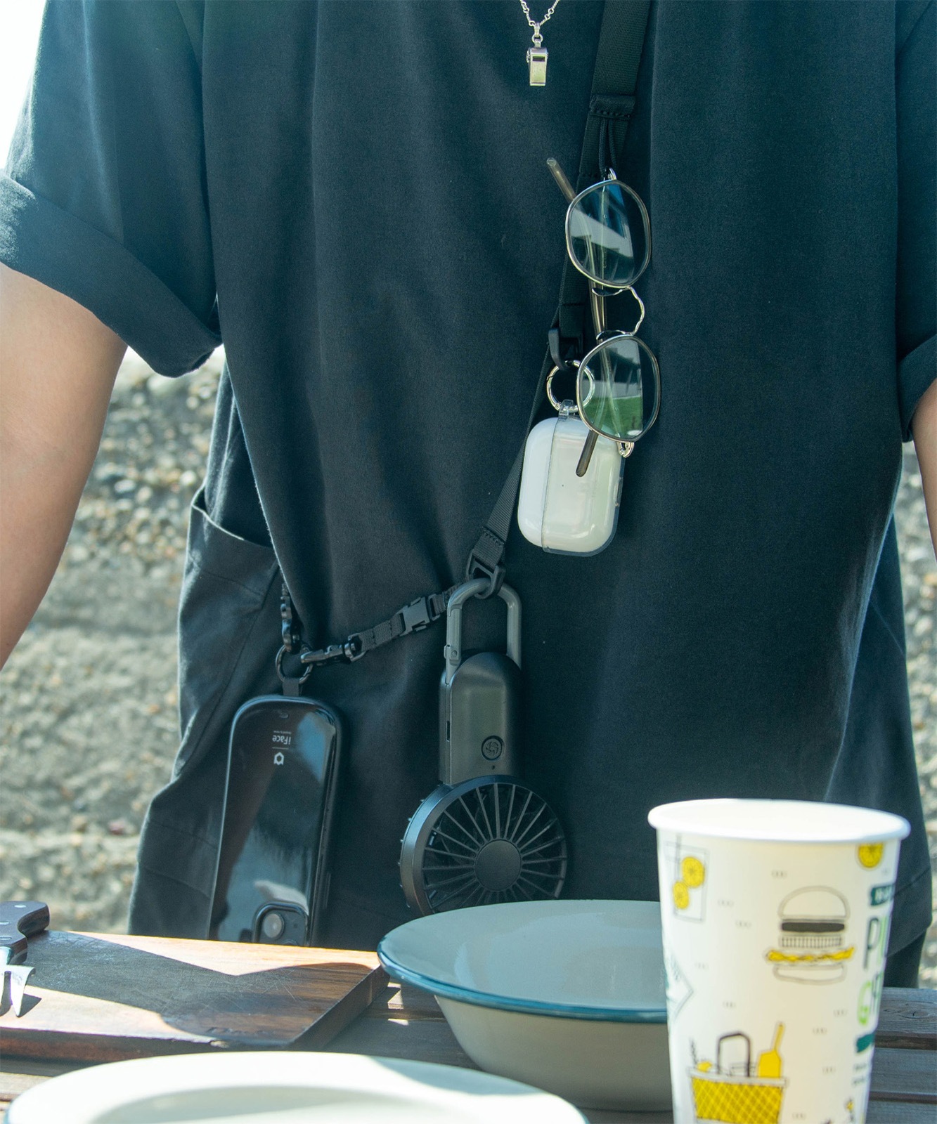 DEVICE＋ WEBBING MULTI GEAR STRAP ギアストラップ スマホショルダー ノームコア ゴープコア クロスボディストラップ メンズ レディース ユニセックス