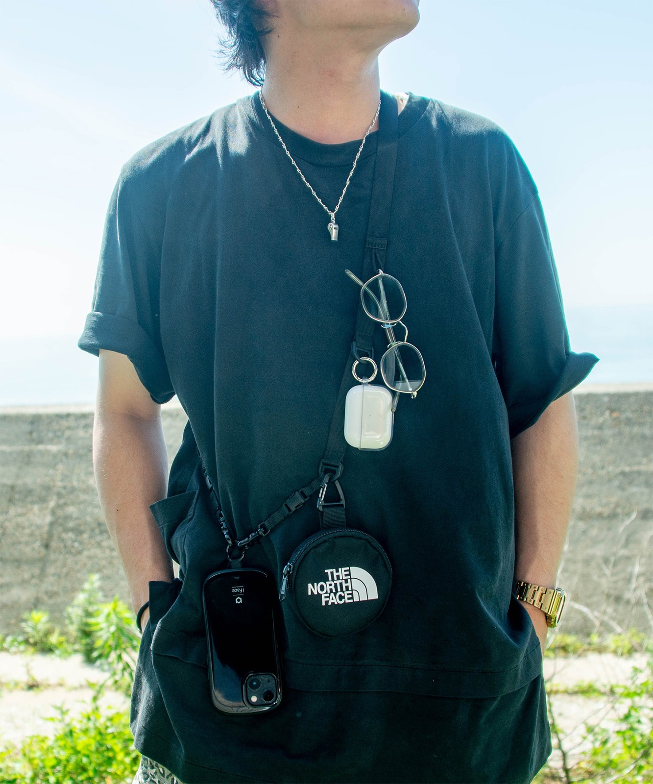 DEVICE＋ WEBBING MULTI GEAR STRAP ギアストラップ スマホショルダー ノームコア ゴープコア クロスボディストラップ メンズ レディース ユニセックス