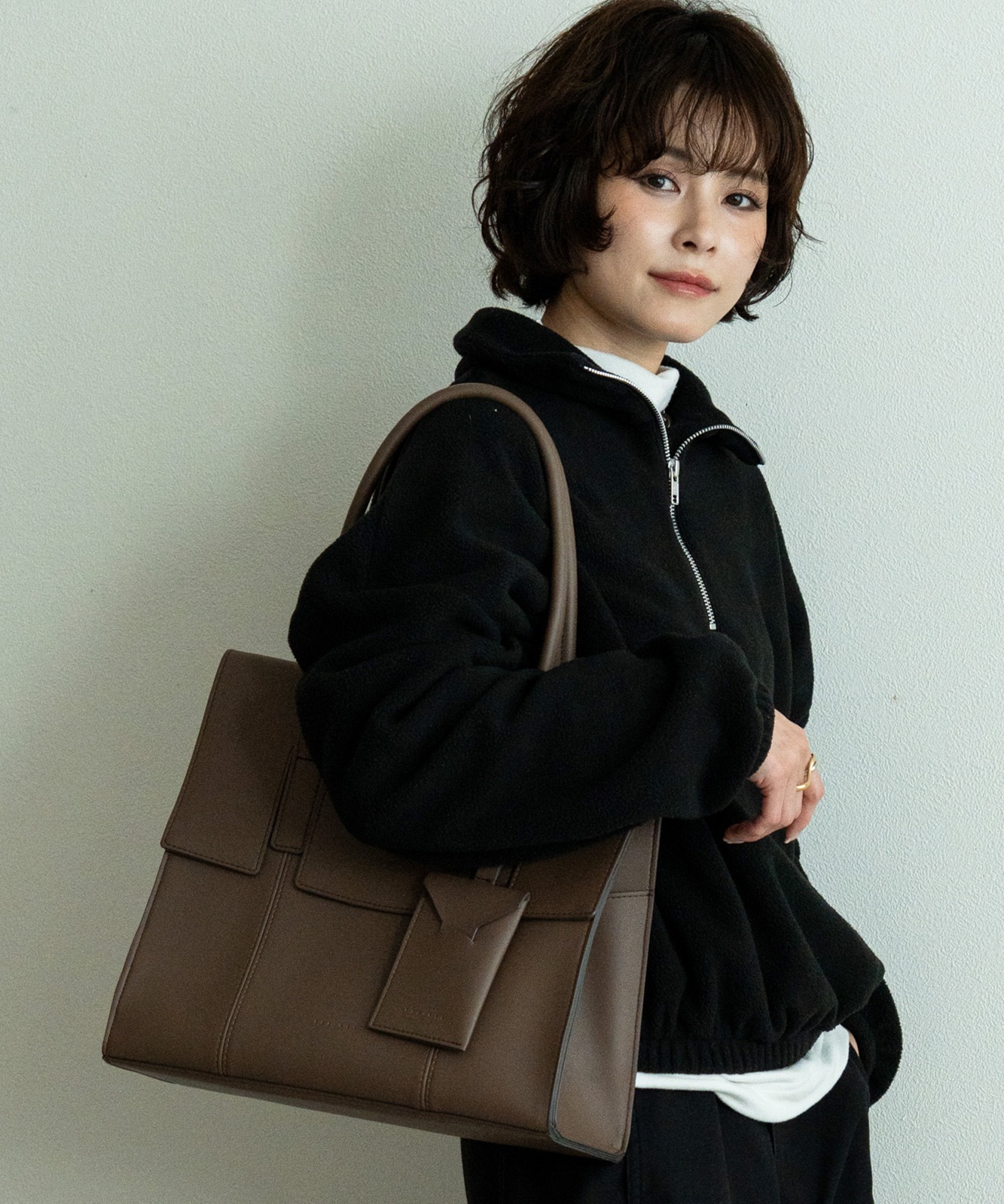 【 REAIMER 】 トートバッグ レディース A4 PC収納 自立 大容量 ビジネスバッグ ポーチ不要 多機能 通勤 通学 肩掛け リエメ MTG25068