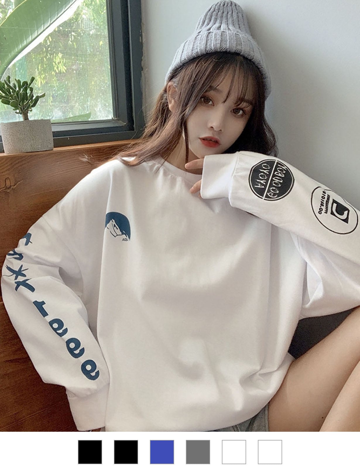 DEVICE select 袖プリント ロンT メンズ レディース