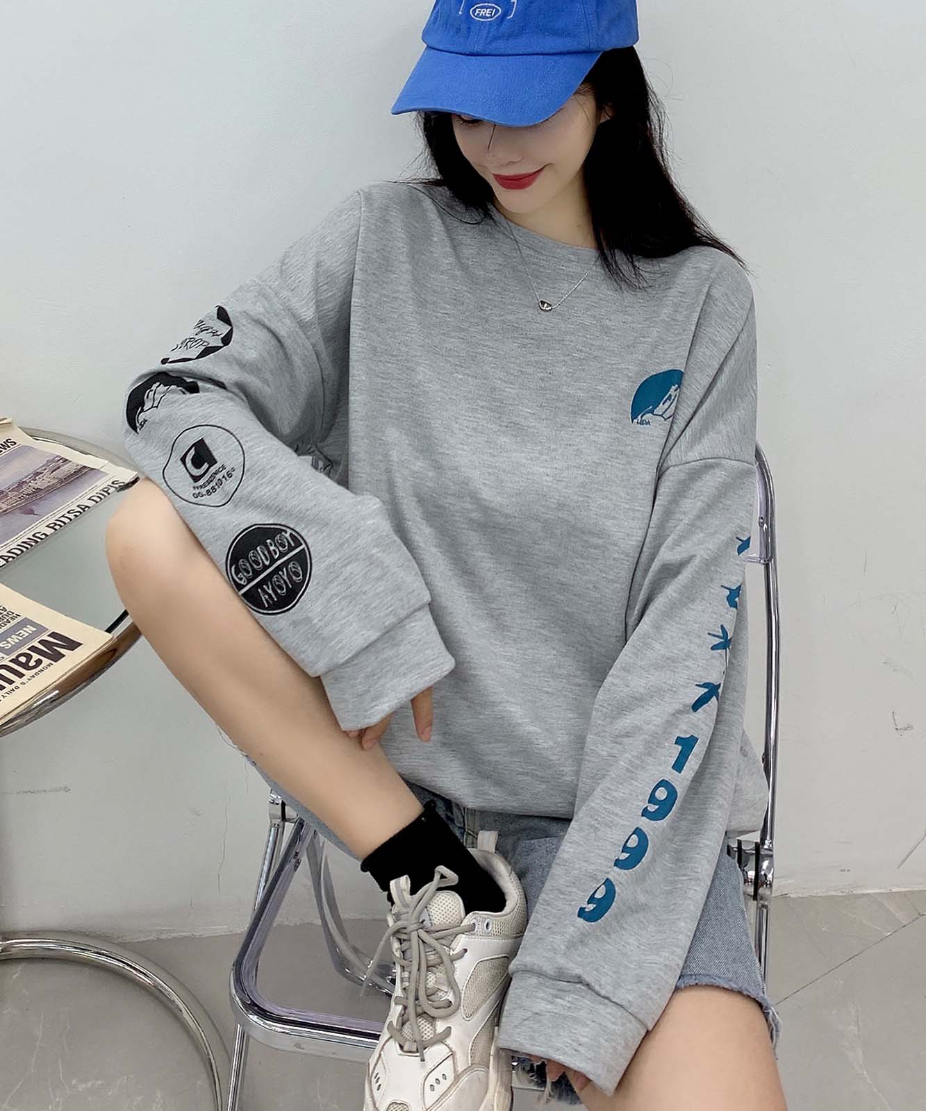 DEVICE select 袖プリント ロンT メンズ レディース