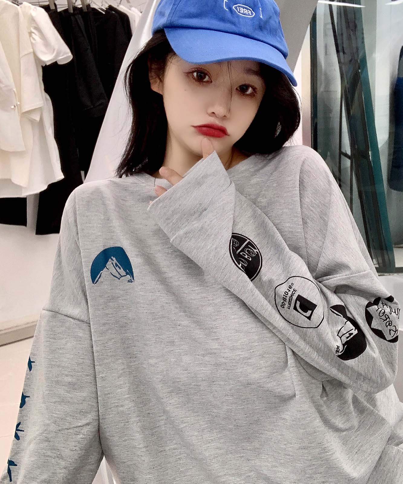 DEVICE select 袖プリント ロンT メンズ レディース