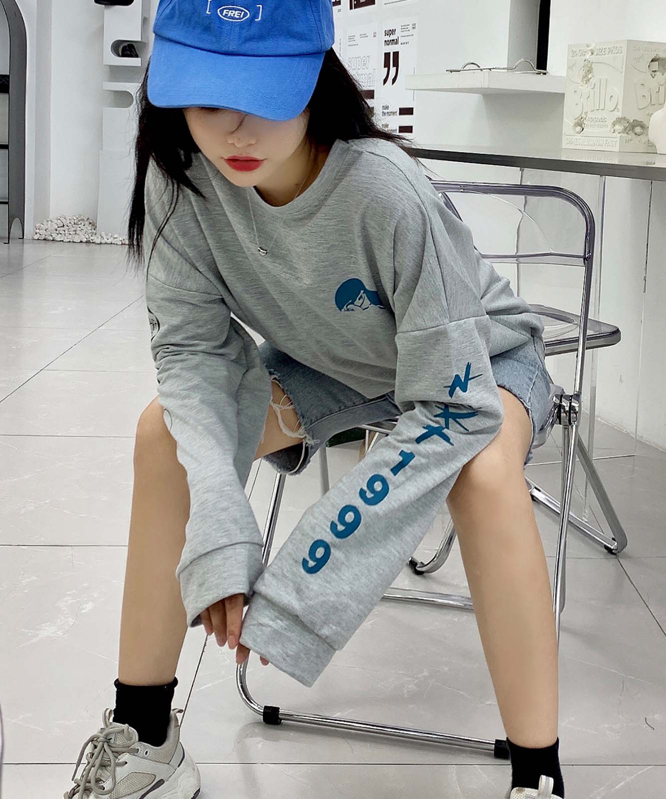 DEVICE select 袖プリント ロンT メンズ レディース