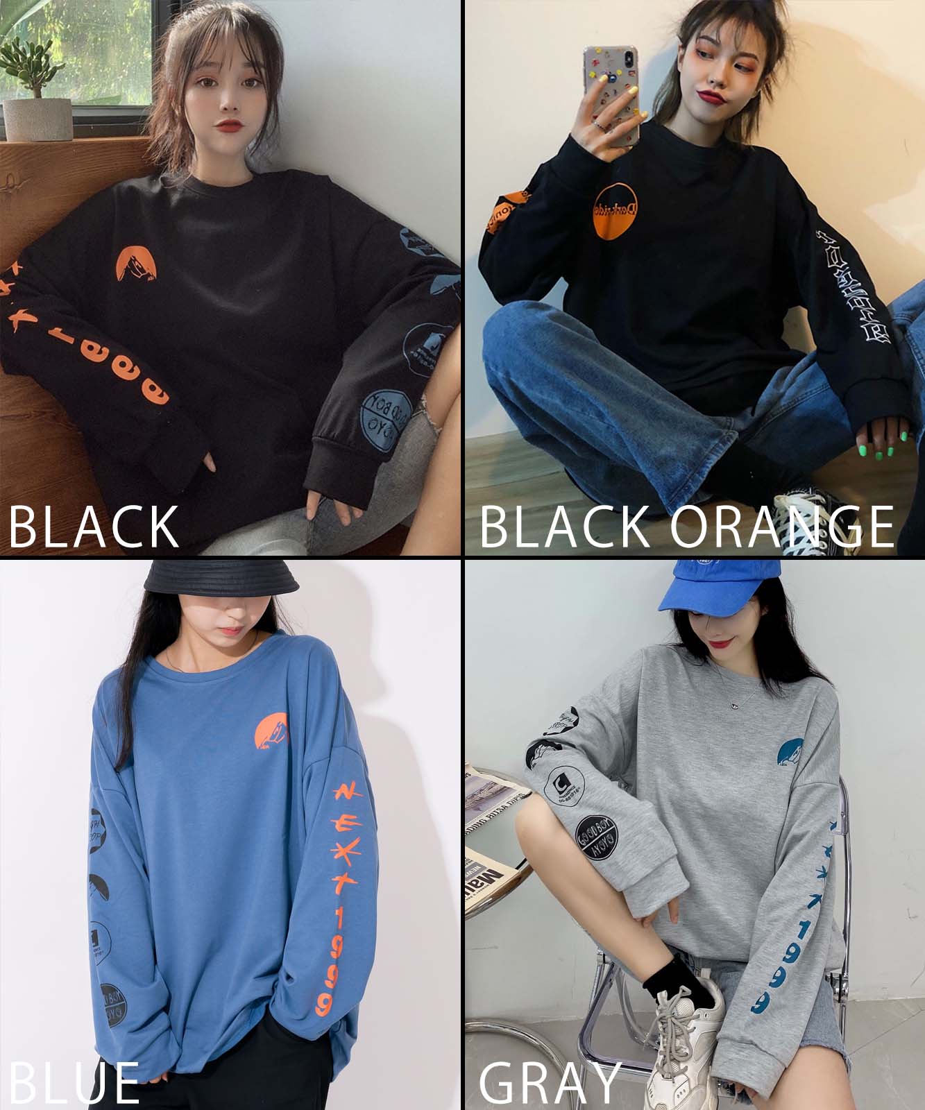 DEVICE select 袖プリント ロンT メンズ レディース