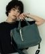 【 Rename 】 本革 カウレザー スクエア 2way ショルダーバッグ ハンドバッグ チャーム付き 保冷ポケット レディース メンズ ユニセックス RTL26010
