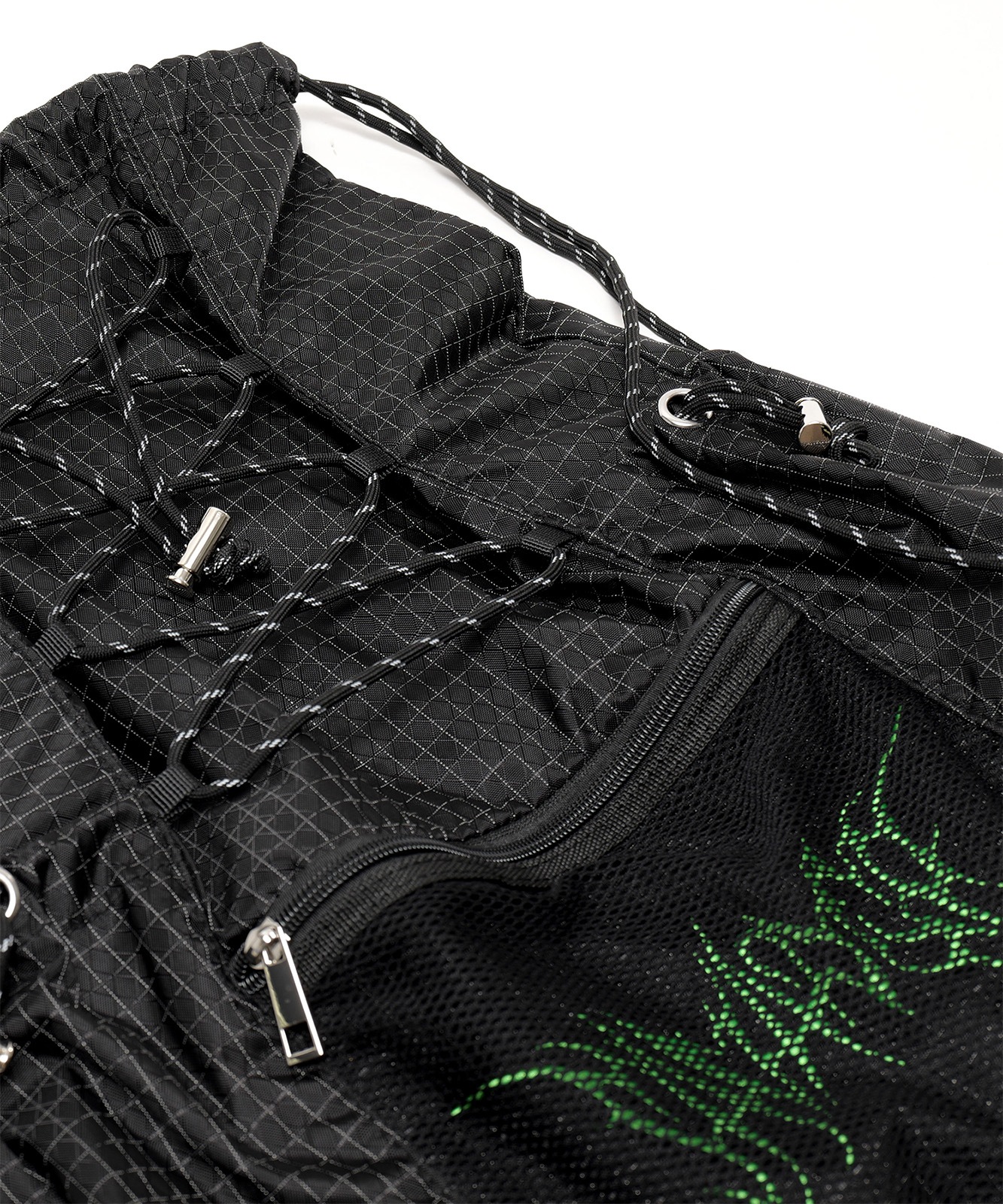 【 DEVICE × ゆーすけコラボ 】 Savadge刺繍ロゴ ナップサック リュック A4 大容量 メンズ レディース テック系 韓国 ストリート スポーツミックス 軽量 RRN26040