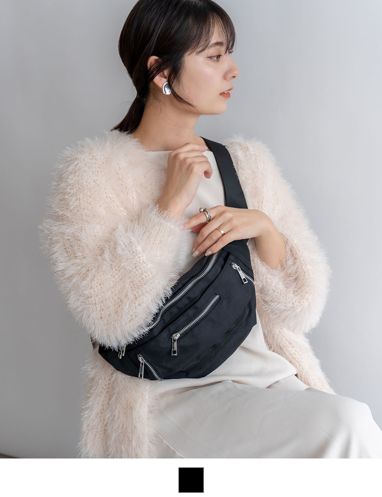 【 DEVICE × ユウコラボ 】 Rename ZIP デザイン ウエストバッグ ウエストポーチ メンズ レディース ユニセックス 学生 おしゃれ RWN22040