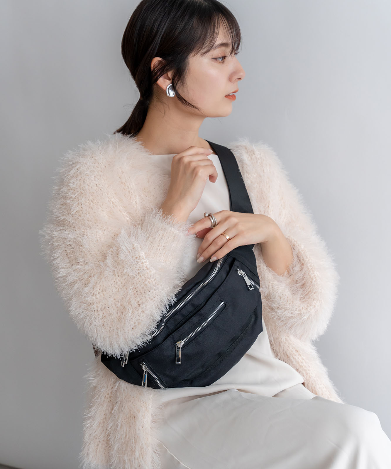 DEVICE × ユウコラボ 】 Rename ZIP デザイン ウエストバッグ ウエスト