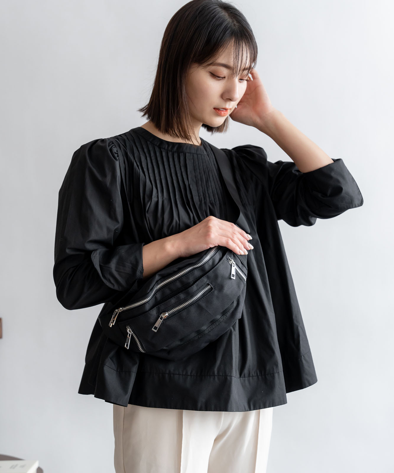 DEVICE × ユウコラボ 】 Rename ZIP デザイン ウエストバッグ