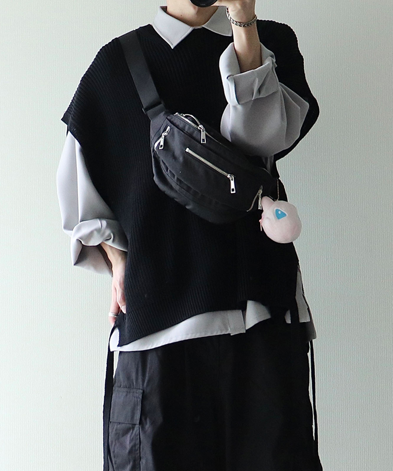 DEVICE × ユウコラボ 】 Rename ZIP デザイン ウエストバッグ ウエスト