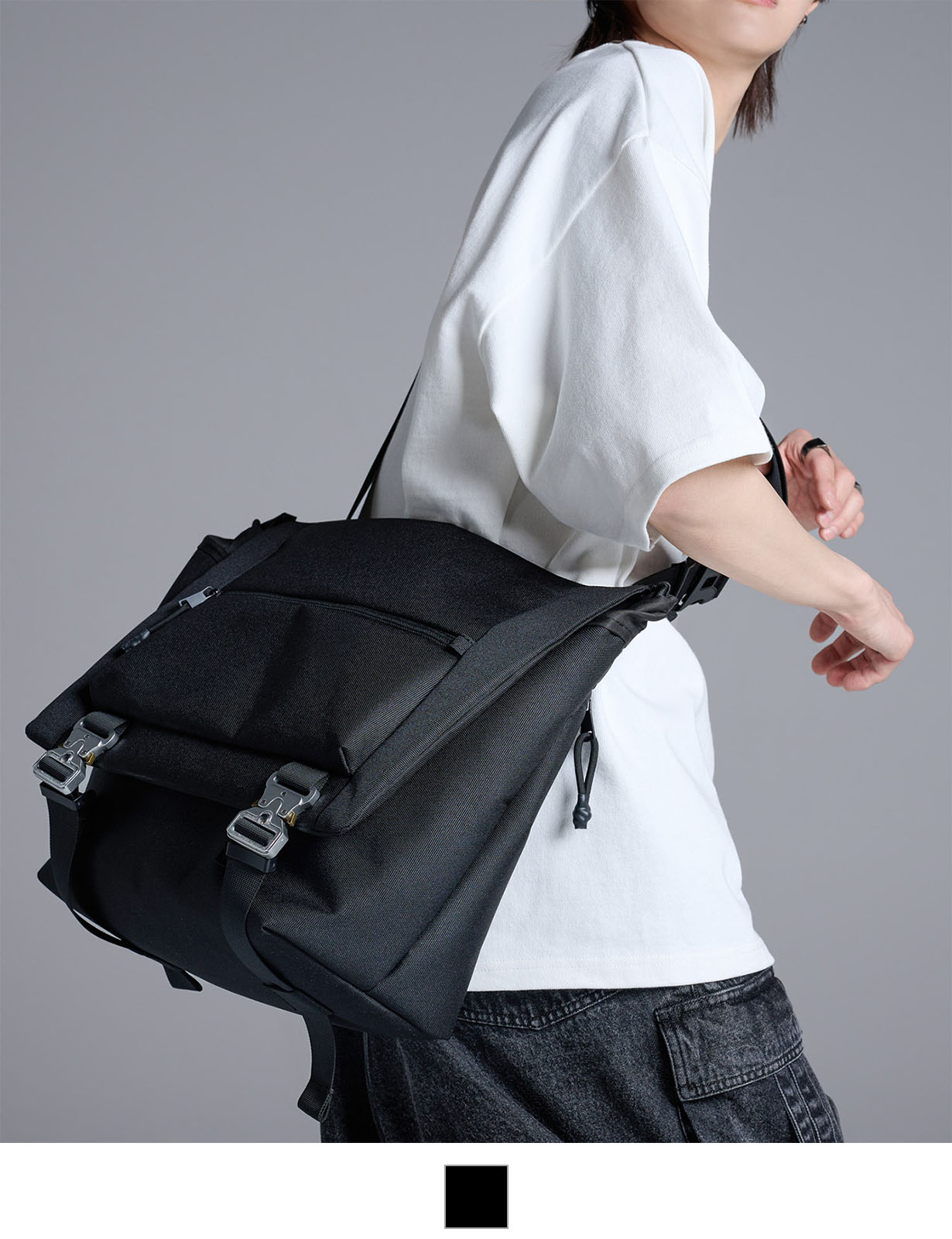 【 DEVICE × 犬飼京コラボ 】 cobra buckle messenger bag / コブラバックル メッセンジャーバッグ メンズ レディース ユニセックス 高耐久 A4対応 おしゃれ カジュアル きれいめ DSN24063