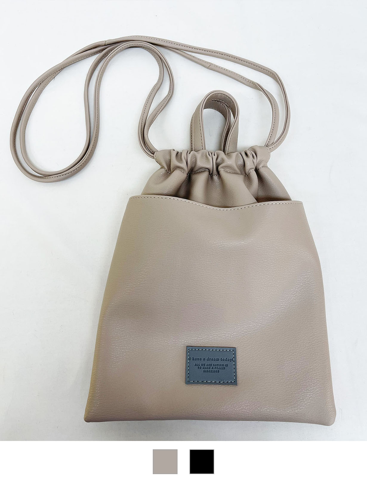 【SPRUCE】 SPRUCE シンプル巾着ショルダー メンズ レディース ユニセックス おしゃれ 大容量 軽量 通学 通勤 韓国ストリート C221036