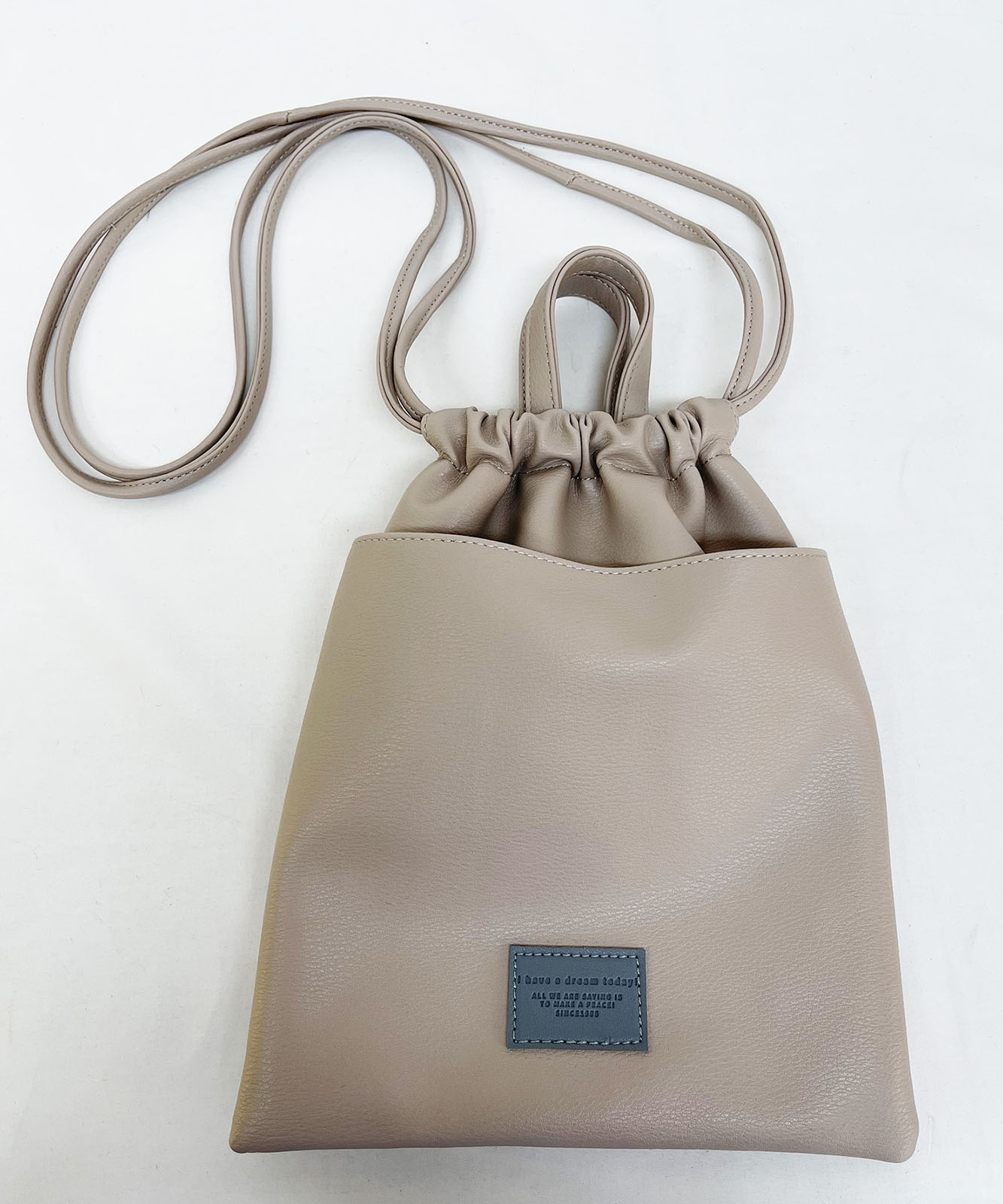 【SPRUCE】 SPRUCE シンプル巾着ショルダー メンズ レディース ユニセックス おしゃれ 大容量 軽量 通学 通勤 韓国ストリート C221036