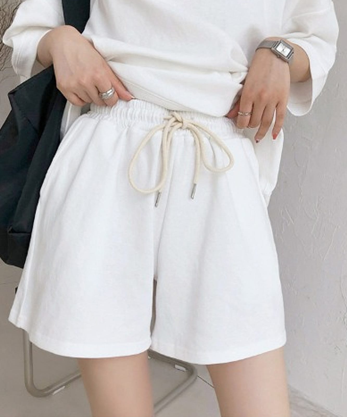 DEVICE select ショートパンツ+トップス2点セットのルームウェア セットアップ メンズ レディース