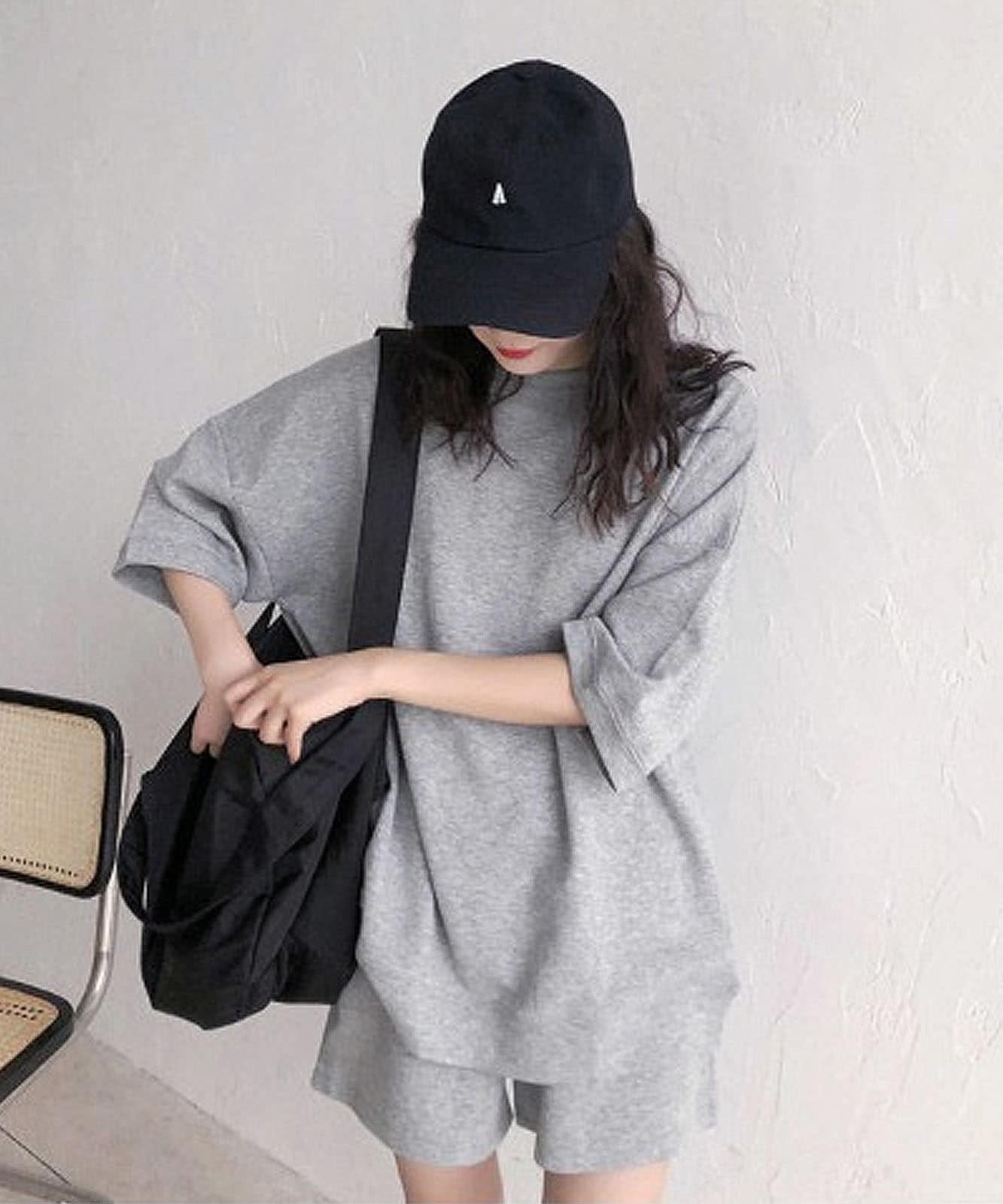 DEVICE select ショートパンツ+トップス2点セットのルームウェア セットアップ メンズ レディース