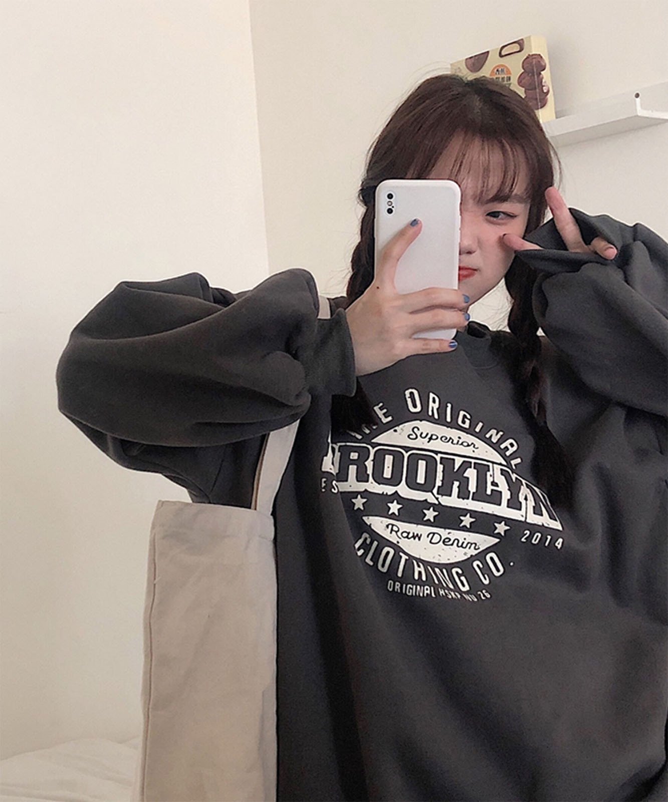 DEVICE select ビッグシルエット プルオーバースウェット メンズ レディース