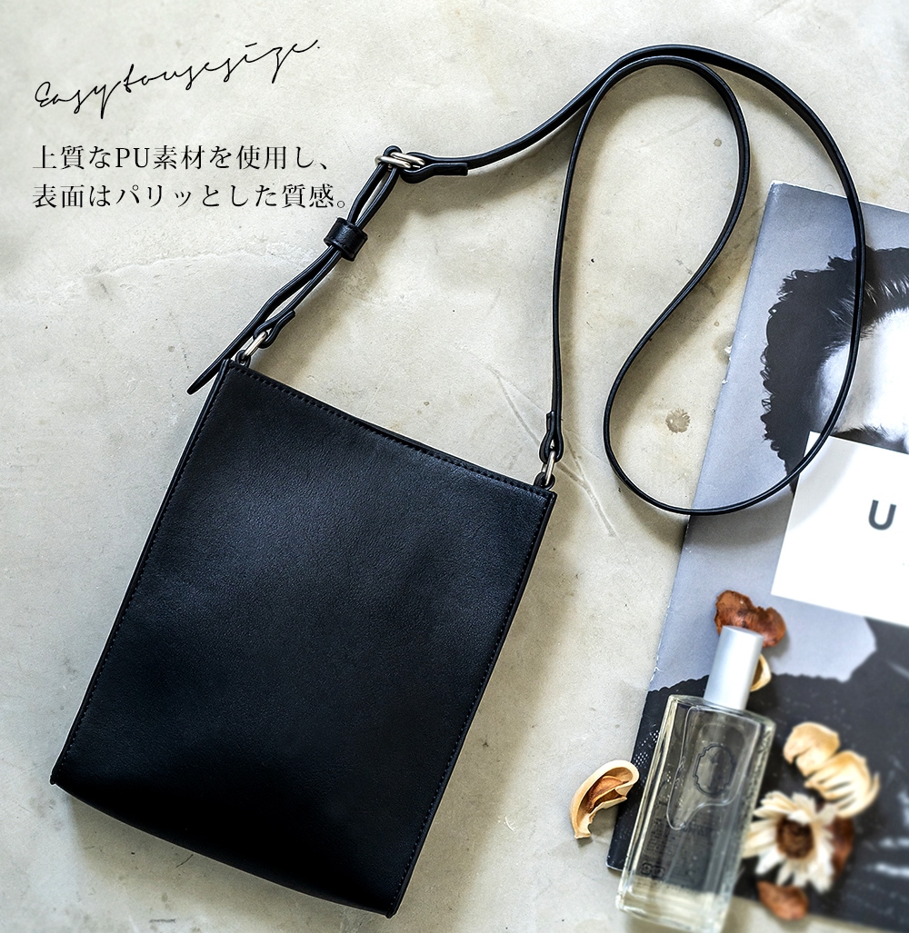 DEVICE × ユウコラボ 】 ビッグ スクエア ショルダーバッグ メンズ