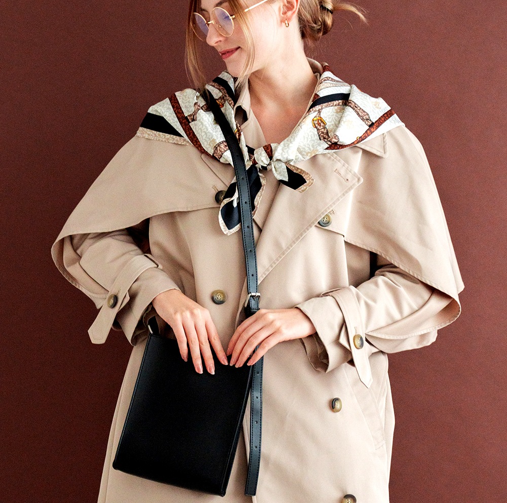 DEVICE × ユウコラボ 】 ビッグ スクエア ショルダーバッグ メンズ