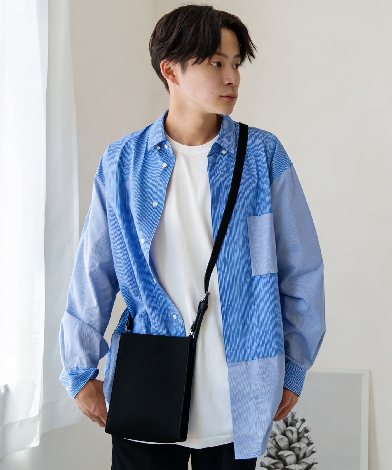 【 DEVICE × ユウコラボ 】 Rename ビッグ スクエア ショルダーバッグ メンズ レディース ユニセックス 高級感 おしゃれ RSG21028
