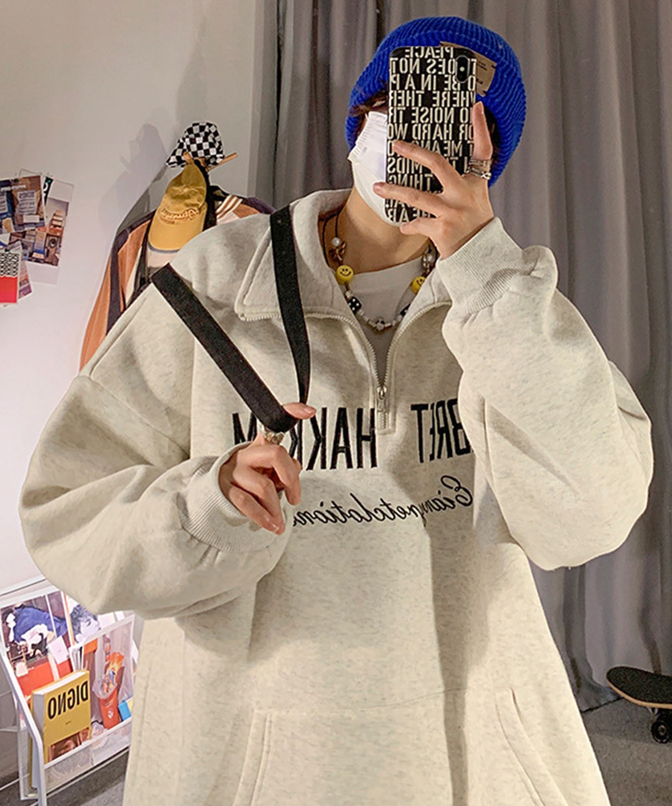 BEAMS OUTLET｜KANGOL * BEAMS HEART / 裏毛 ハーフジップ