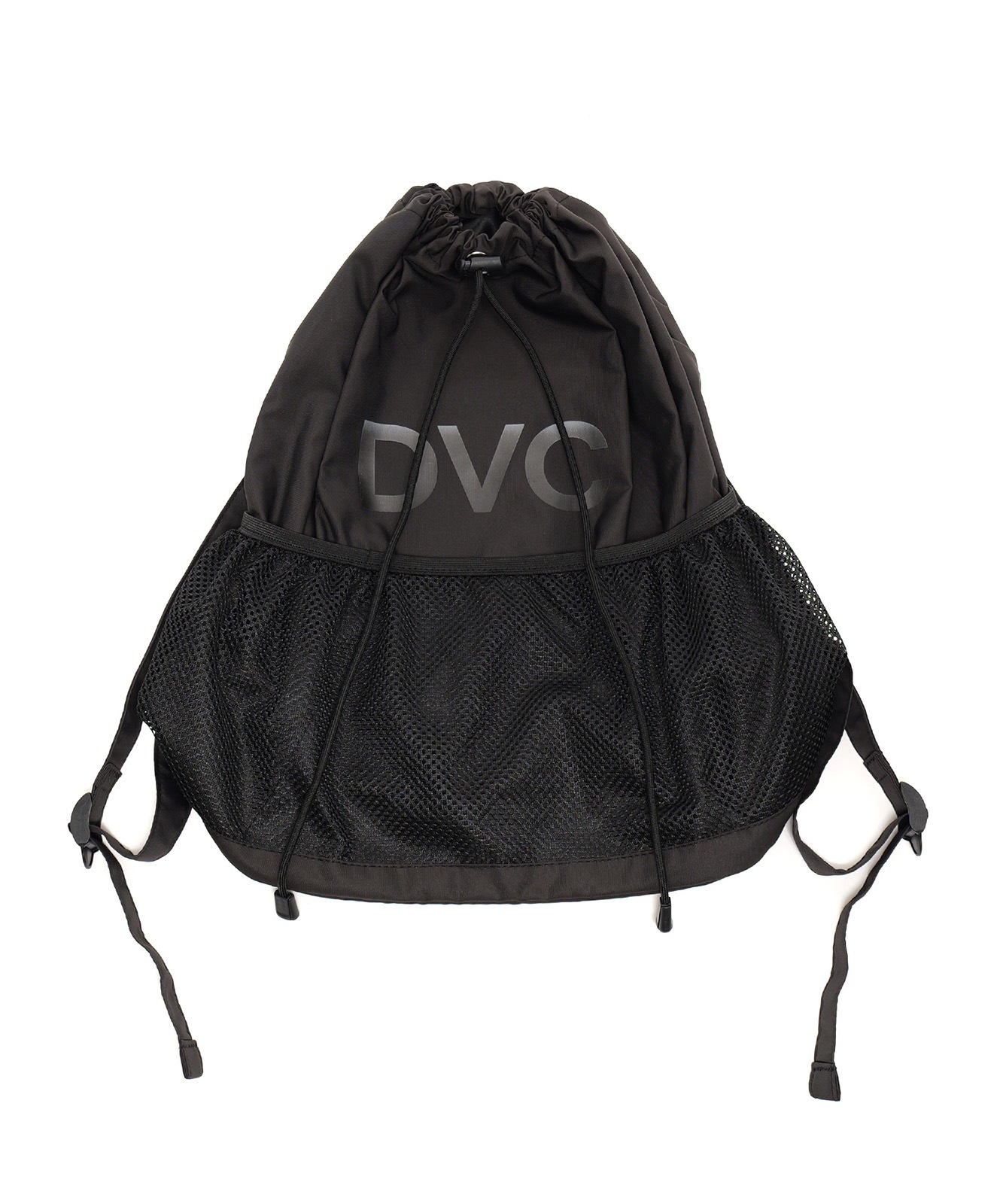 【 DEVICE 】 DVCロゴ メッシュ ナップサック リュック バックパック 巾着バッグ 軽量 テック ストリート メンズ レディース DRN26036