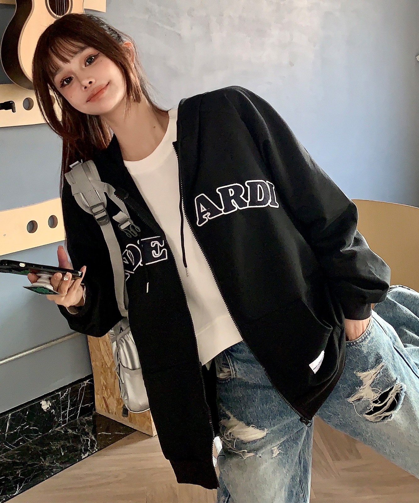 【 DEVICE select 】オーバーサイズ ロゴフーディーパーカー メンズ レディース ユニセックス TA455P