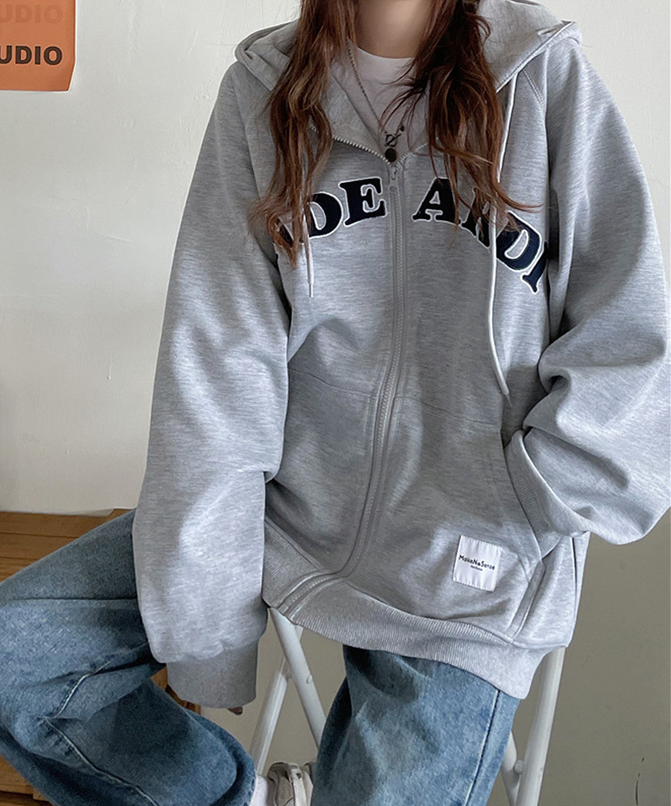 【 DEVICE select 】オーバーサイズ ロゴフーディーパーカー メンズ レディース ユニセックス TA455P