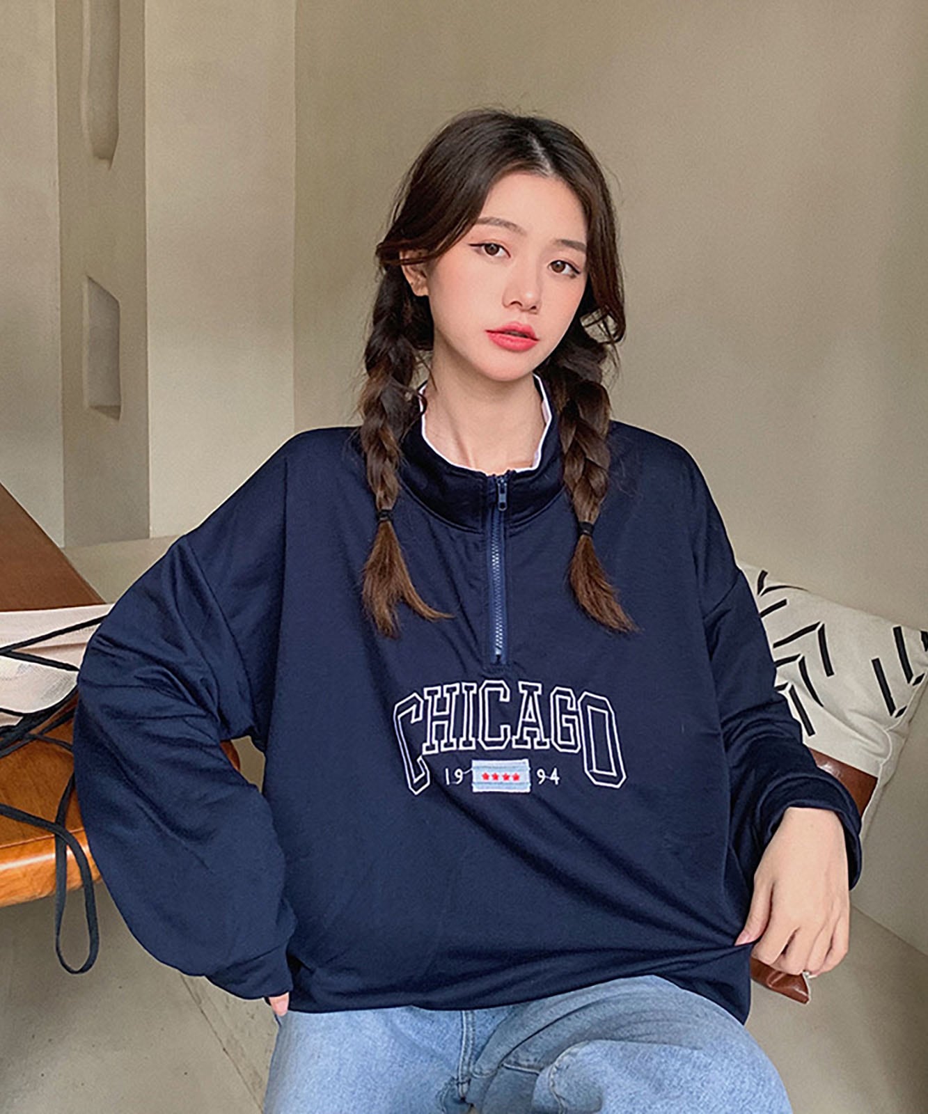 DEVICE select ビッグシルエット プルオーバースウェット トレーナー メンズ レディース ユニセックス