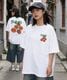 【 DEVICE select 】 トマトグラフィック バックプリント ビッグシルエット Tシャツ 半袖 メンズ レディース ユニセックス TA1718T