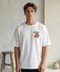 【 DEVICE select 】 トマトグラフィック バックプリント ビッグシルエット Tシャツ 半袖 メンズ レディース ユニセックス TA1718T